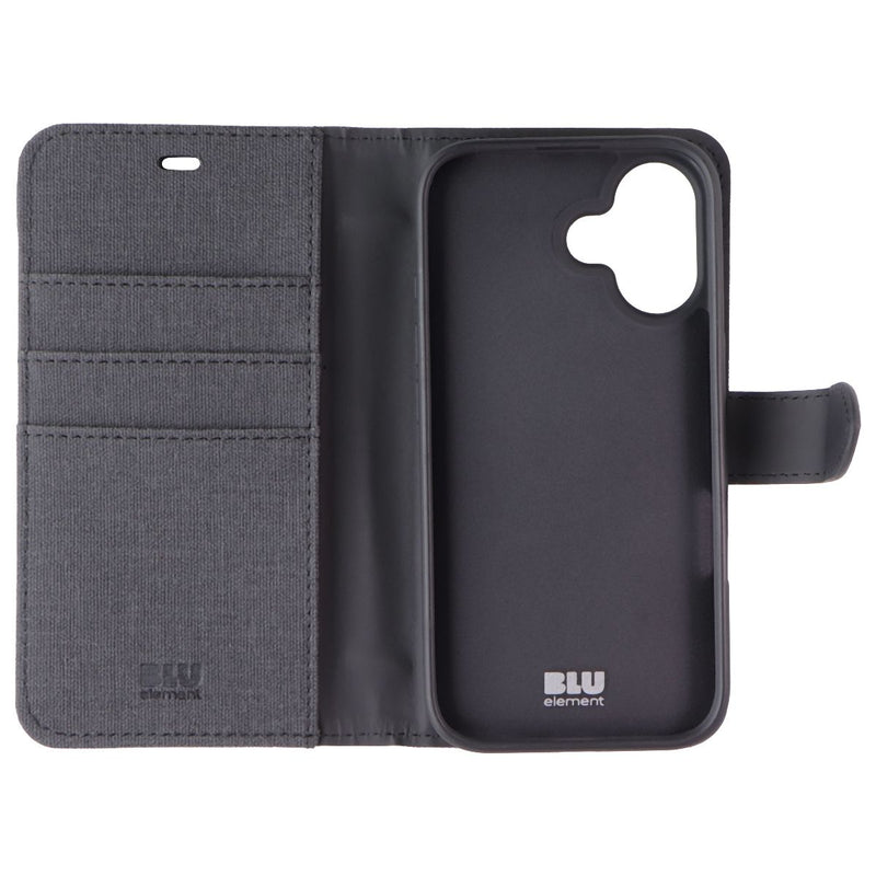 BLU Elements Folio 2-in-1 Series Case for MagSafe for Apple iPhone 16 - Black