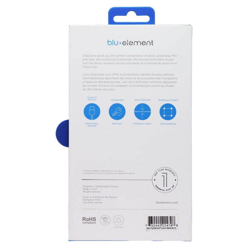 BLU Element DropZone Clear Series Case for Apple iPhone 14 Plus - Clear