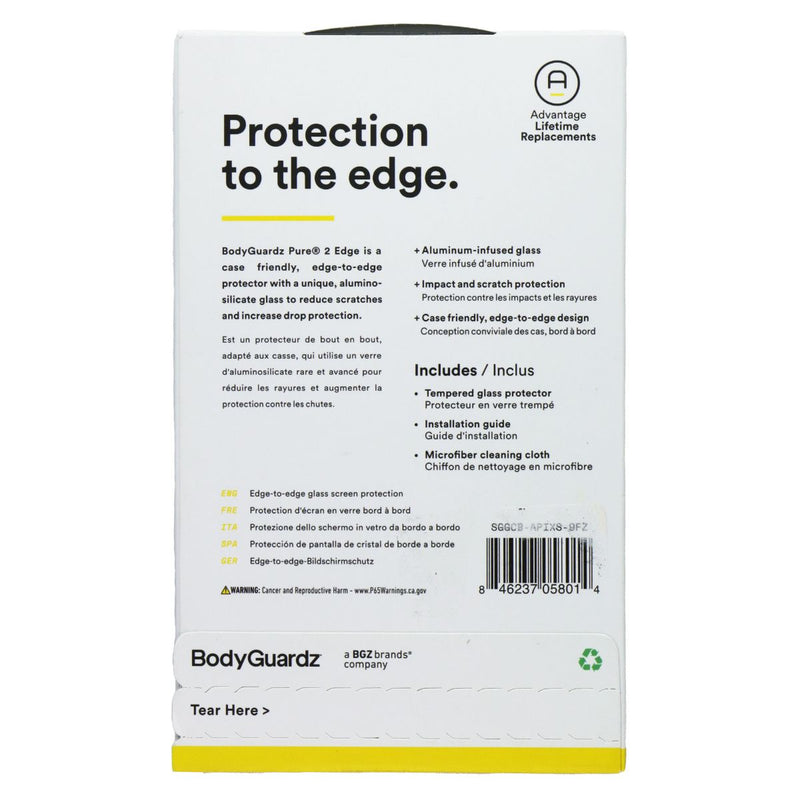 BodyGaurdz Pure 2 Edge Screen Protector for Apple iPhone 11 Pro/Xs/X