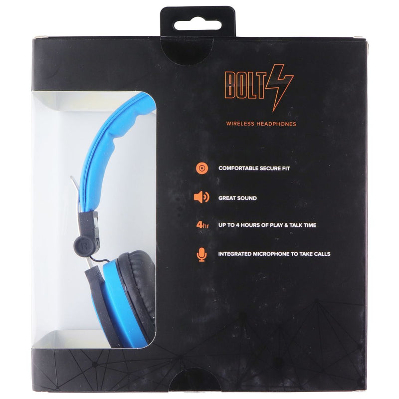 BOLT4 Bluetooth Wireless Headphones - Blue (BH-190BL)