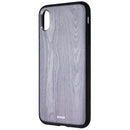 Bondir Clear Coat Case for Apple iPhone XS Max - Wood Grain Gray