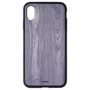 Bondir Clear Coat Case for Apple iPhone XS Max - Wood Grain Gray