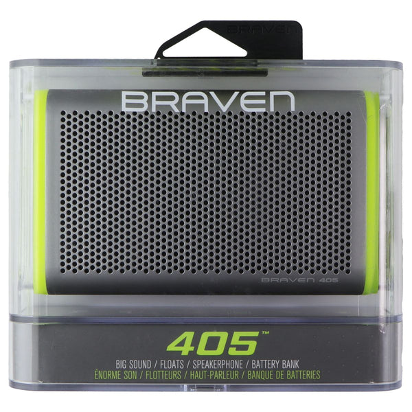 Braven 405 Portable Bluetooth Speaker - Silver/Green