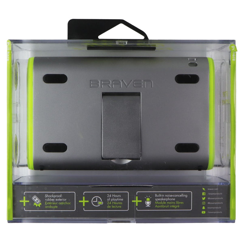 Braven 405 Portable Bluetooth Speaker - Silver/Green