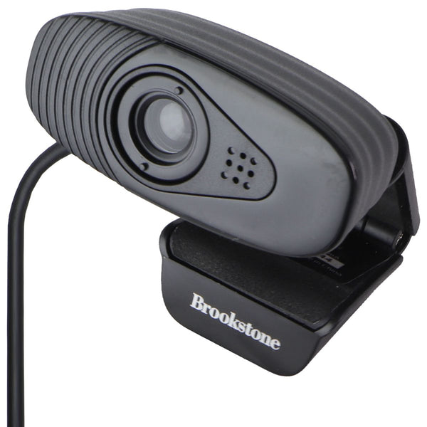 Brookstone Web Camera 480P USB 2.0 w/ Built-in Mic (Plug-n-Play) - Black