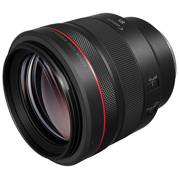 Canon Lens RF85mm F1.2 L USM with Lens Case and Lens Hood - Black