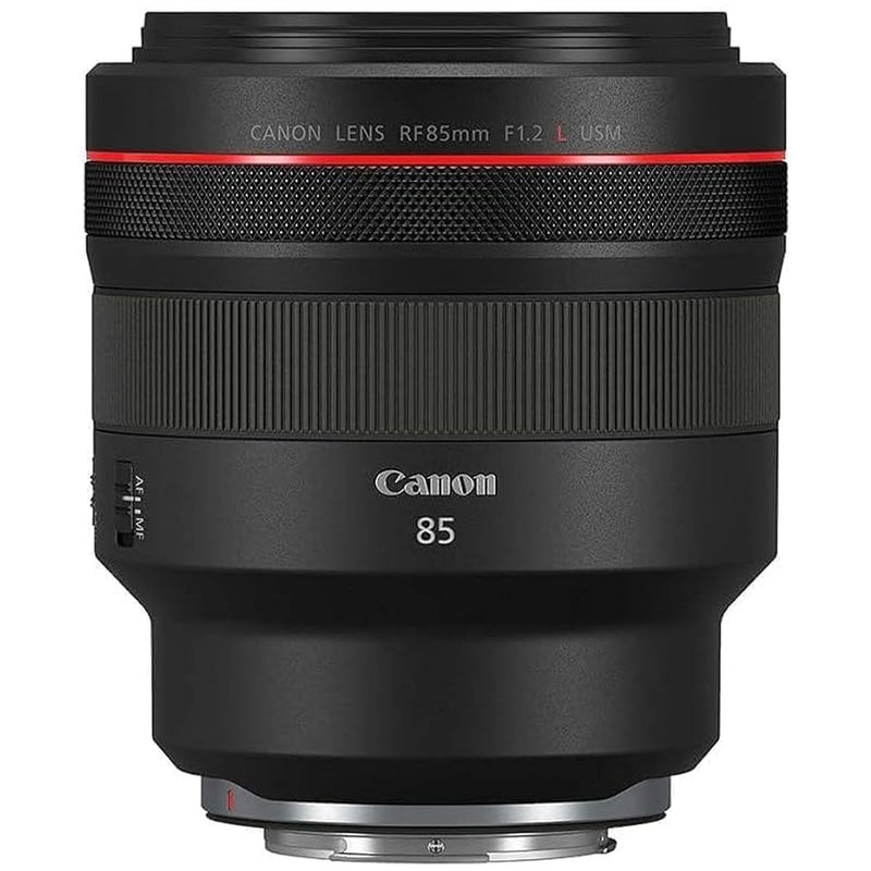 Canon Lens RF85mm F1.2 L USM with Lens Case and Lens Hood - Black