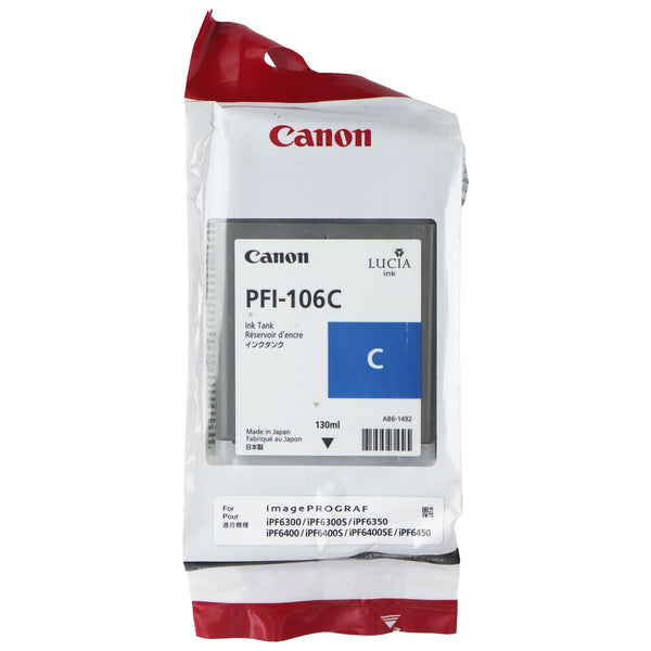 Canon PFI-106C 130ML Ink Tank - Cyan (2023 Install Date)