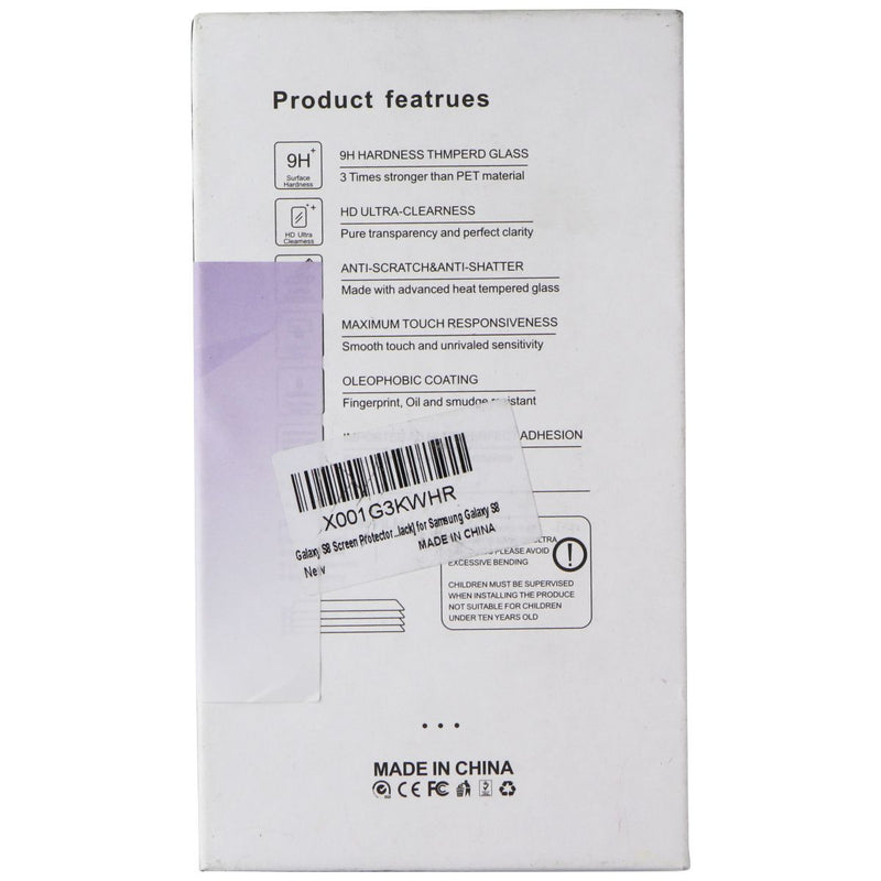 Candywe Tempered Glass Screen Protector for Samsung Galaxy S8 - Clear