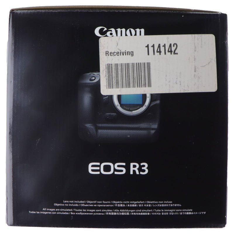 Canon EOS R3 Mirrorless Full-Frame Camera (Body ONLY) (DS126855) - Black