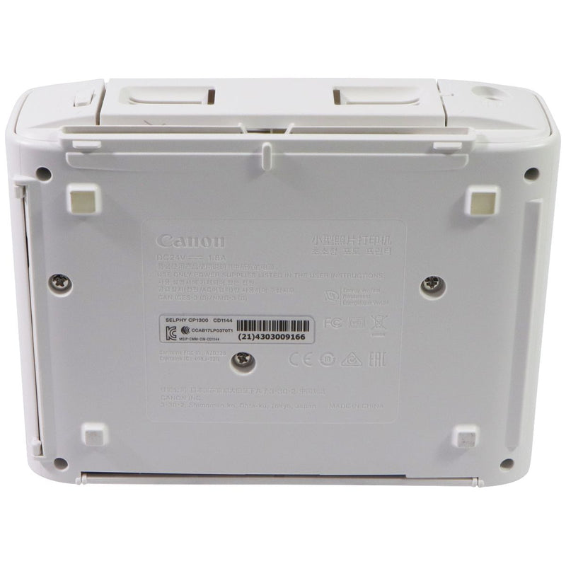 Canon Selphy CP1300 Wireless Compact Photo Printer - White