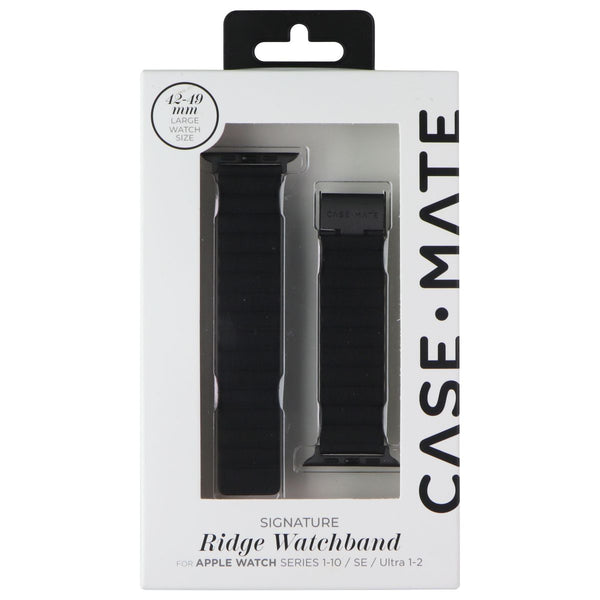 Case-Mate Signature Ridge Band (42-49mm) for Apple Watch 1-10/SE/Ultra 1-2 Black