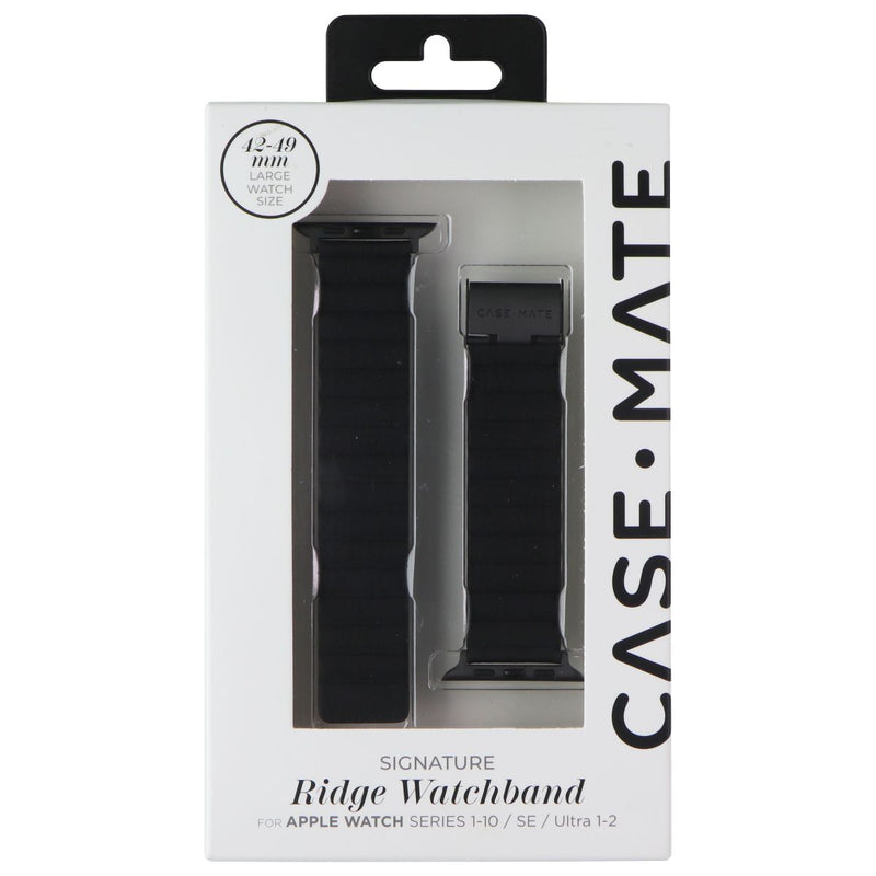 Case-Mate Signature Ridge Band (42-49mm) for Apple Watch 1-10/SE/Ultra 1-2 Black