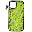 Casetify Impact Series Case for MagSafe for Apple iPhone 15 - Acid Smiles Green