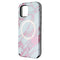 Case-Mate LuMee Halo Case for iPhone 12 Pro/iPhone 12 - Rose Gold White Marble