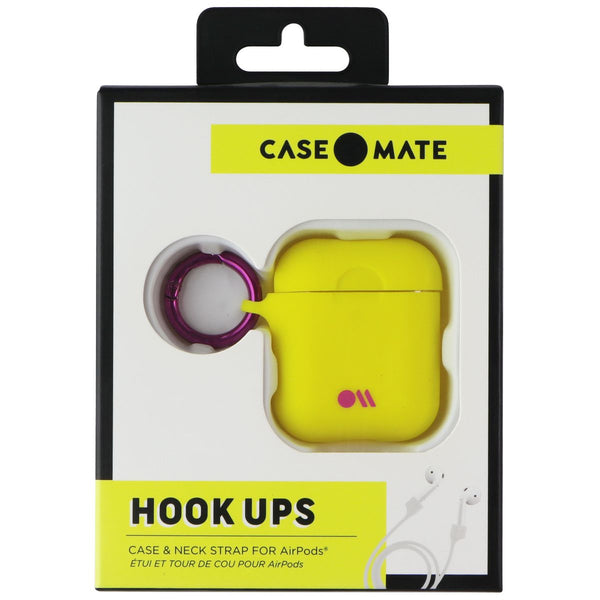 Case-Mate Hook Ups Case & Neck Strap for Apple AirPods - Lemon Lime Yellow