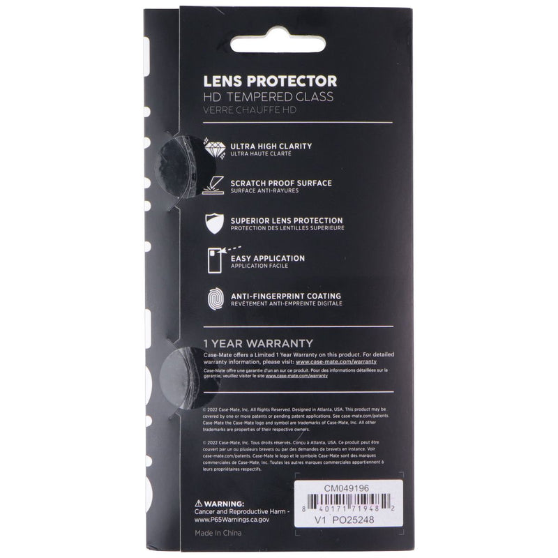 Case-Mate Lens Protector HD Tempered Glass for iPhone 14 / 14 Plus