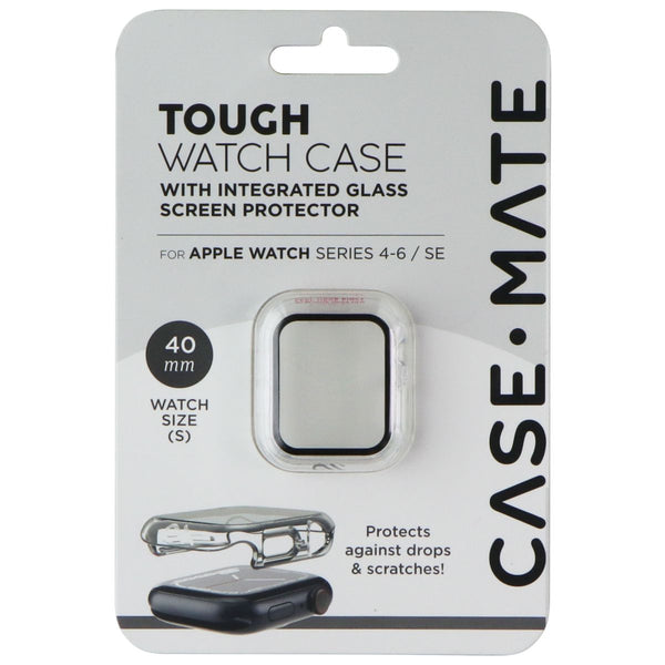 Case-Mate Tough Watch Case for Apple Watch Series 4-6/SE (40mm/S) - Clear/Black