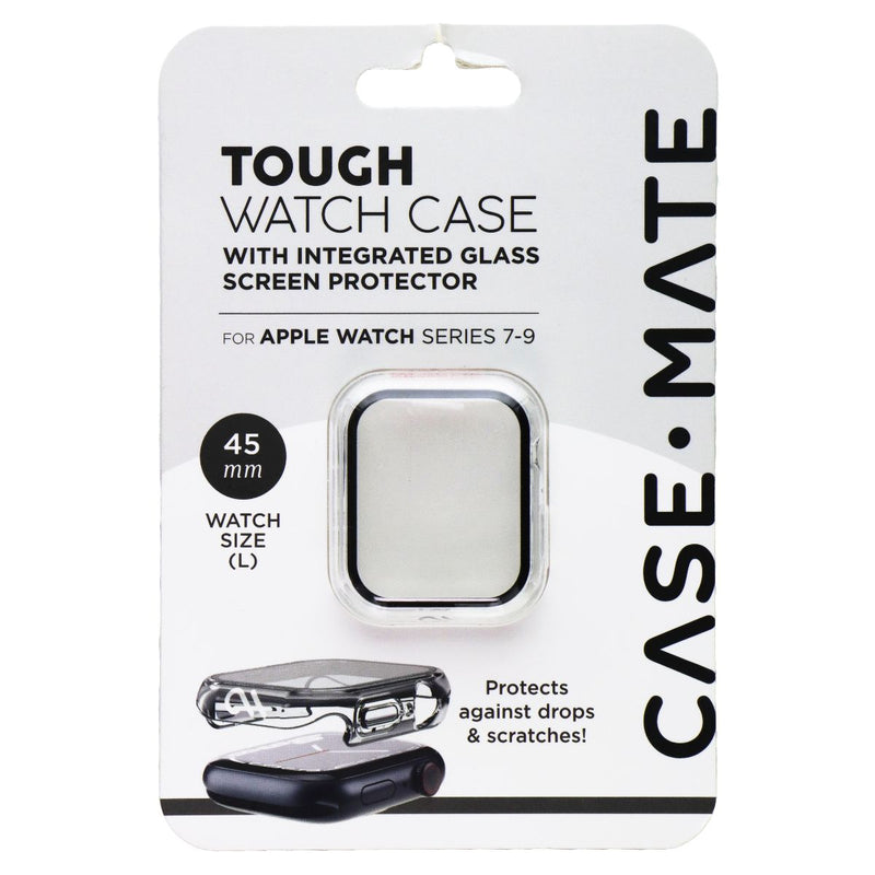 Case-Mate Tough Watch Case for 45mm Apple Watch Series 7-9 (Clear)