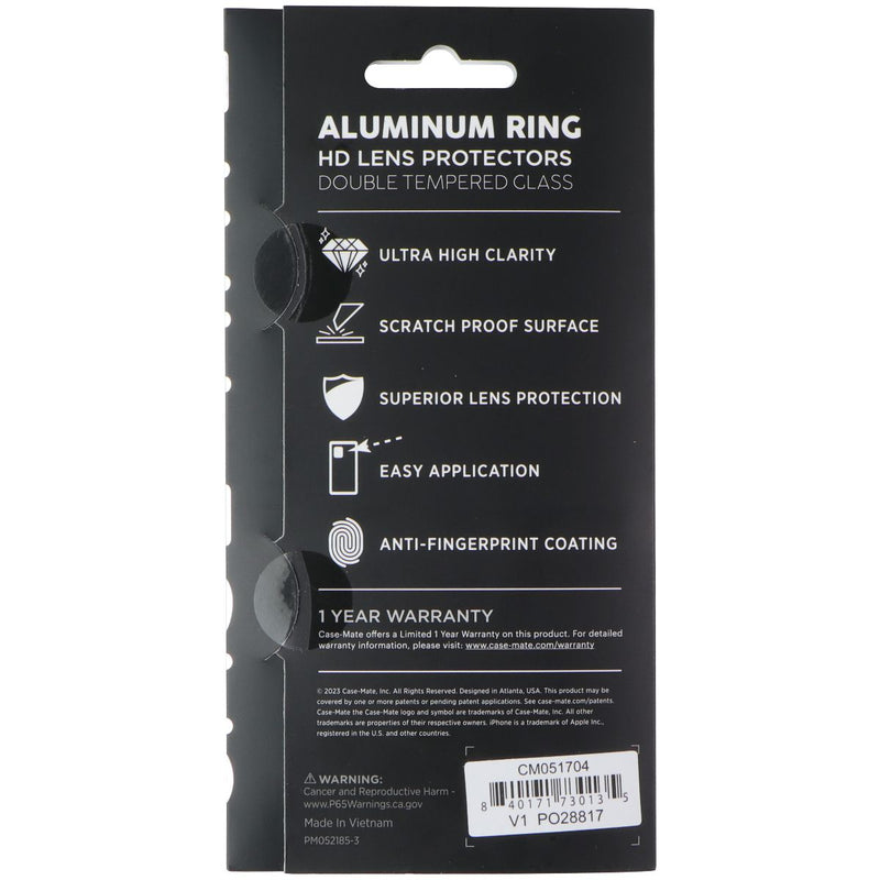 Case-Mate Aluminum Ring HD Lens Protectors for Apple iPhone 15/15 Plus - Twinkle