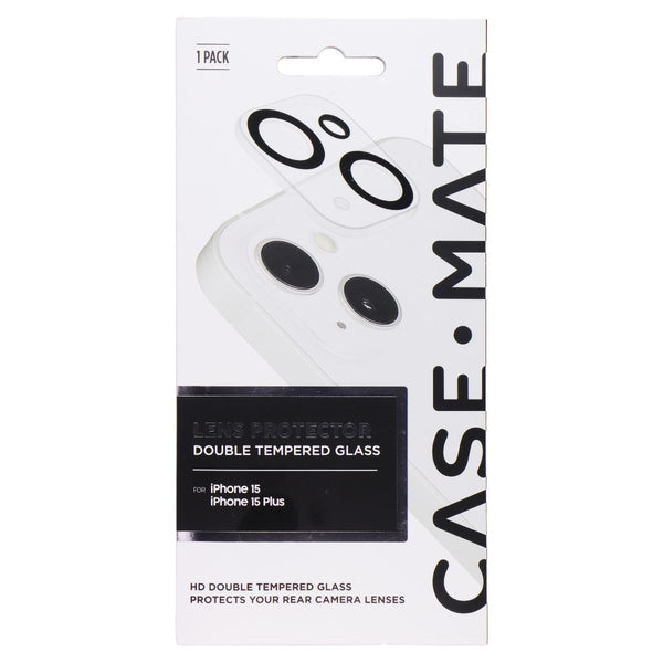 Case-Mate Lens Protector Double Tempered Glass for Apple iPhone 15/15 Plus