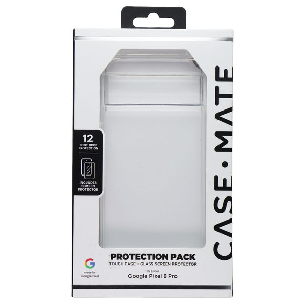 Case-Mate Protection Pack Case & Screen Protector for Google Pixel 8 Pro - Clear