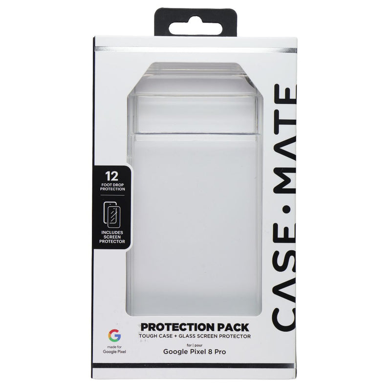 Case-Mate Protection Pack Case & Screen Protector for Google Pixel 8 Pro - Clear