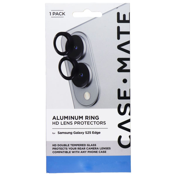 Case-Mate Aluminum Ring HD Lens Protectors for Samsung Galaxy S25 Edge - Black
