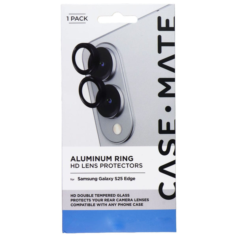 Case-Mate Aluminum Ring HD Lens Protectors for Samsung Galaxy S25 Edge - Black