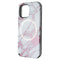 Case-Mate LuMee Halo Case for iPhone 13 Pro Max/12 Pro Max - White/Rose Marble