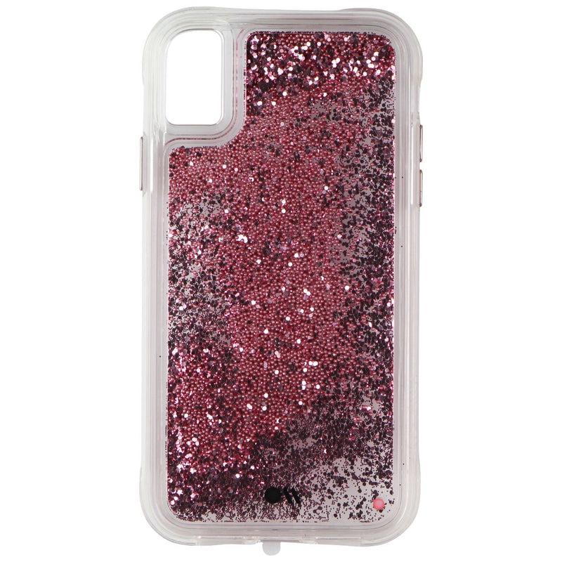 Case-Mate Waterfall Series Liquid Glitter Case for Apple iPhone XR - Rose Gold