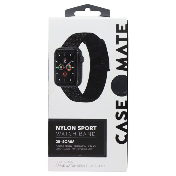 Case-Mate Nylon Sport Band For Apple Watch Series 1/2/3/4/5 (38-40MM) - Black