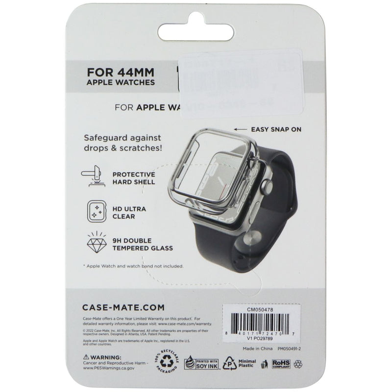 Case-Mate Tough Watch Case for Apple Watch Series 4-6/SE (44mm/L) - Clear/Black