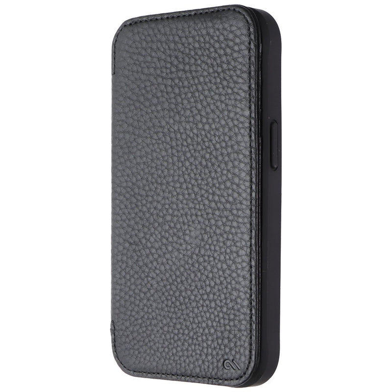 Case-Mate Wallet Folio Genuine Leather Case for apple iPhone 15/14/13 - Black