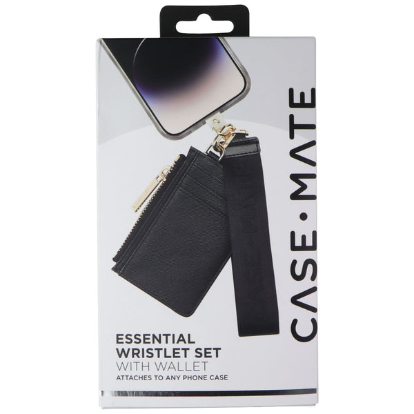 Case-Mate Essential Wristlet Set with Wallet for Any Phone Case - Black