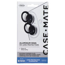Case-Mate Aluminum Ring HD Lens Protectors for iPhone 16 and 16 Plus - Black