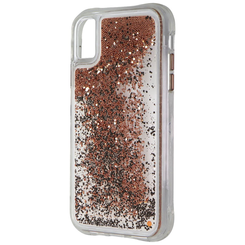 Case-Mate Waterfall Series Liquid Glitter Case for Apple iPhone XR - Gold