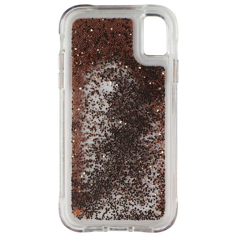 Case-Mate Waterfall Series Liquid Glitter Case for Apple iPhone XR - Gold