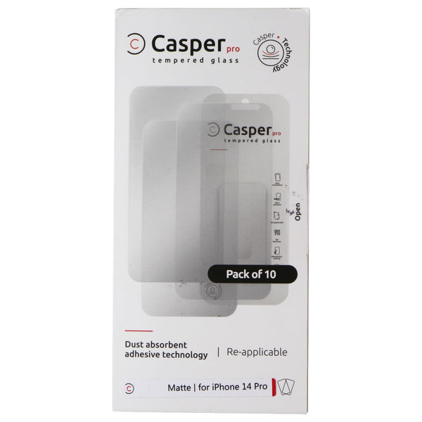 Casper Pro Tempered Glass 10 Pack for iPhone 14 Pro - Matte