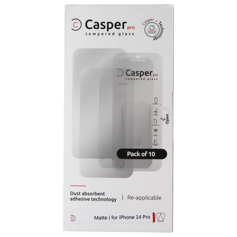 Casper Pro Tempered Glass 10 Pack for iPhone 14 Pro - Matte