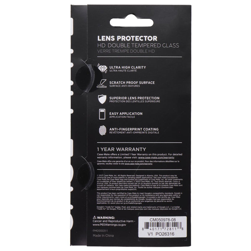 Case-Mate Double Tempered Glass Lens Protector for Google Pixel Fold