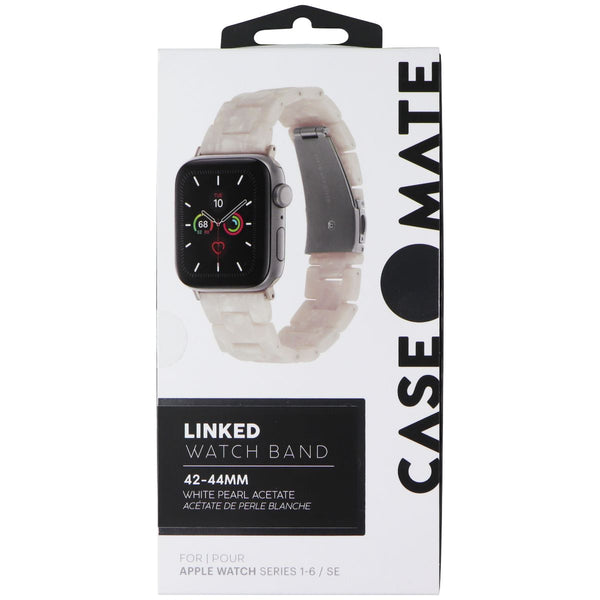 Case-Mate Linked Band for Apple Watch 42-44mm Series SE/7/6/5/4 - White Pearl