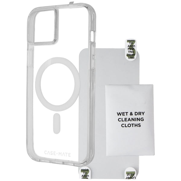 Case-Mate Tough Case + Glass Screen Protector for Apple iPhone 15 Plus - Clear
