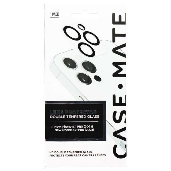Case-Mate Double Tempered Glass Lens Protector for iPhone 15 Pro / 15 Pro Max