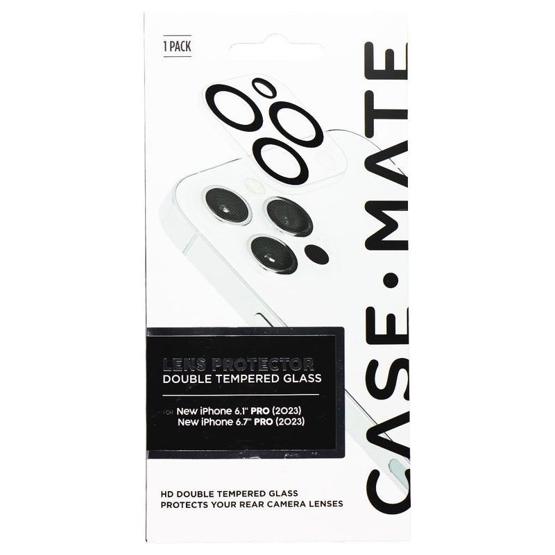 Case-Mate Double Tempered Glass Lens Protector for iPhone 15 Pro / 15 Pro Max