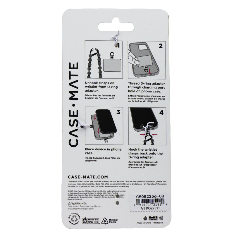 Case-Mate Beaded Wristlet Charm for Smartphones - Crystal Pearl