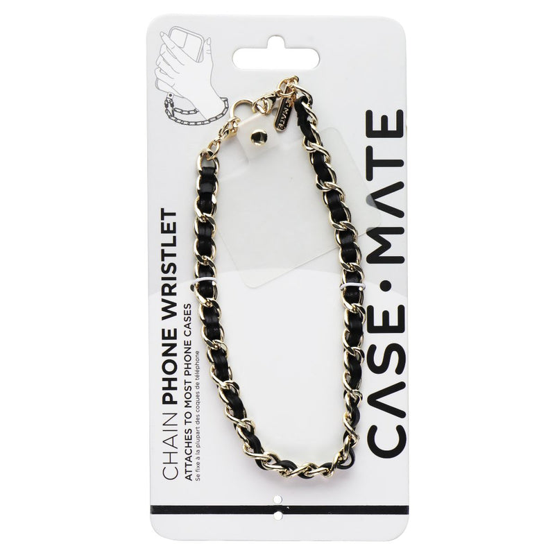 Case-Mate Detachable Chain Phone Wristlet for Smartphone Cases - Black Leather