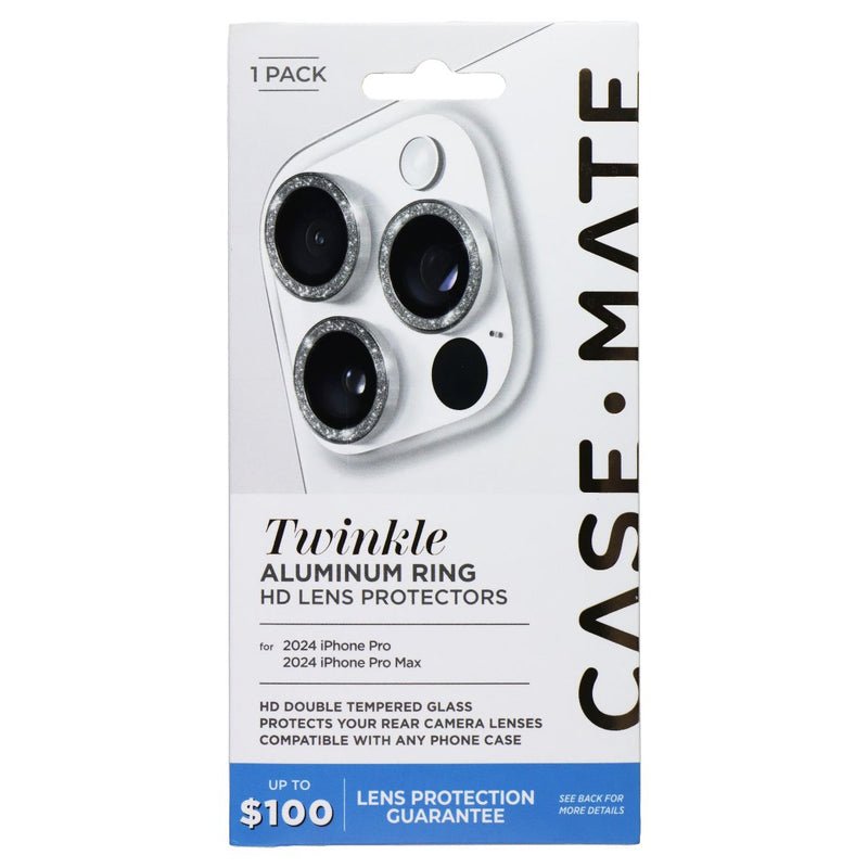 Case-Mate Twinkle Aluminum Ring HD Lens Protectors for iPhone 16 Pro/Pro Max