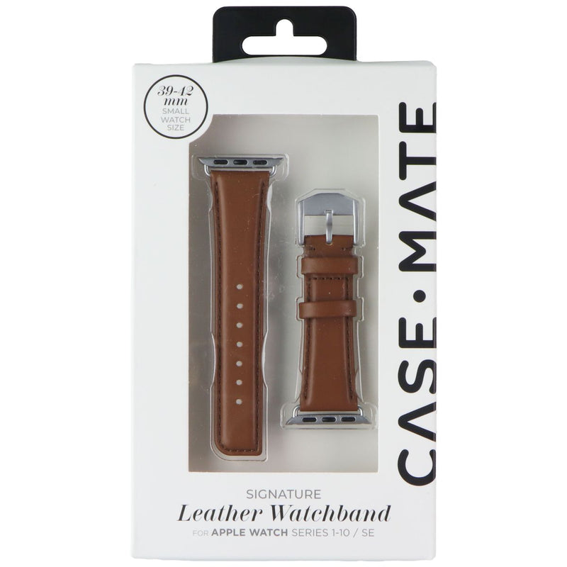 Case-Mate 39-42mm Signature Leather Band for Apple Watch Series 1-10/SE - Brown