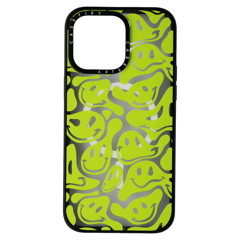 CASETiFY Impact Case for MagSafe for Apple iPhone 15 Pro Max Acid Smiles Green
